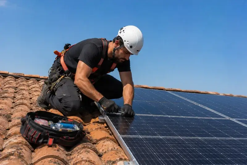 Maintenance et monitoring de panneaux solaires en Morbihan