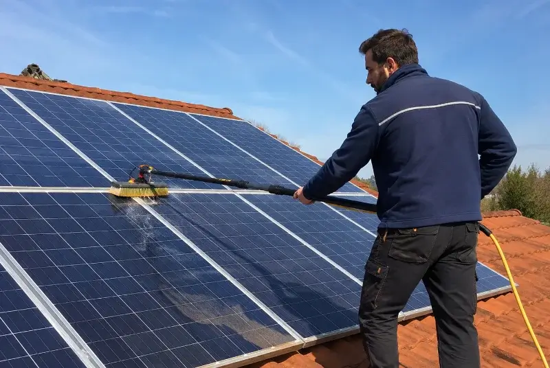 Nettoyage et entretien de panneaux solaires en Morbihan